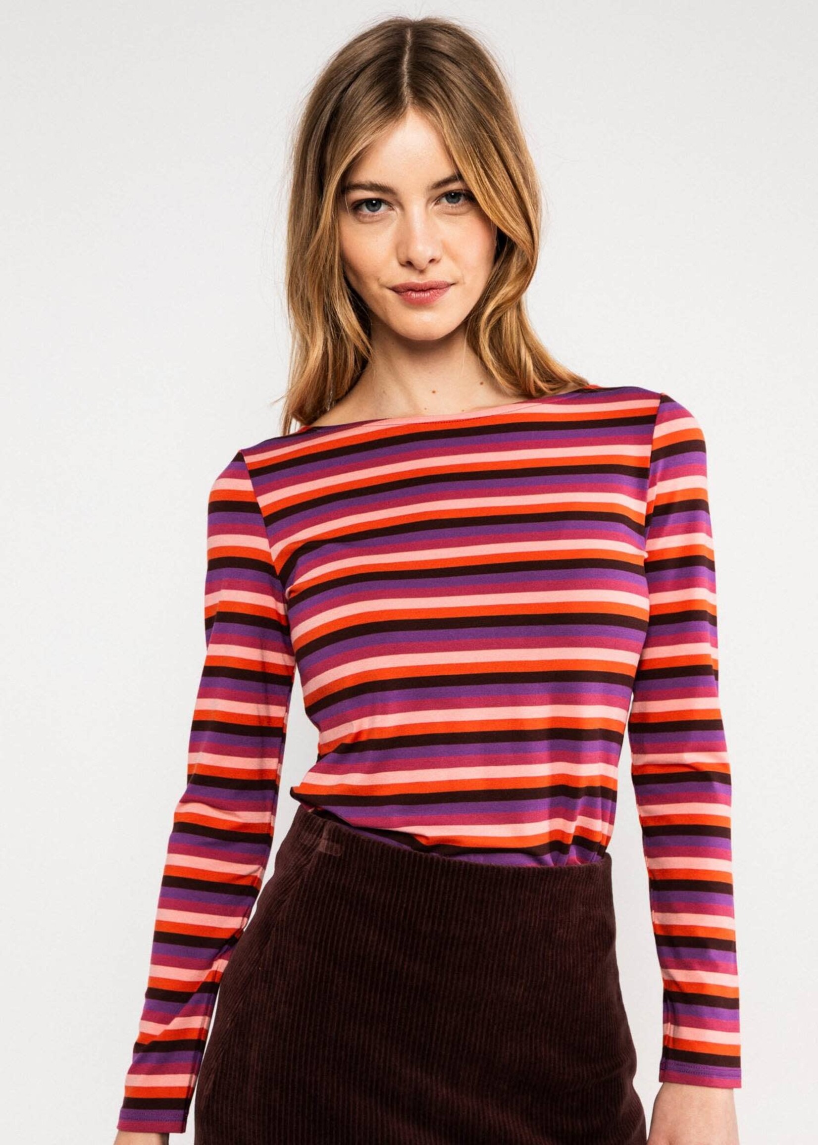 BLUTSGESCHWISTER BLUTSGESCHWISTER SWEET SAILORETTE RETRO STRIPE TOP