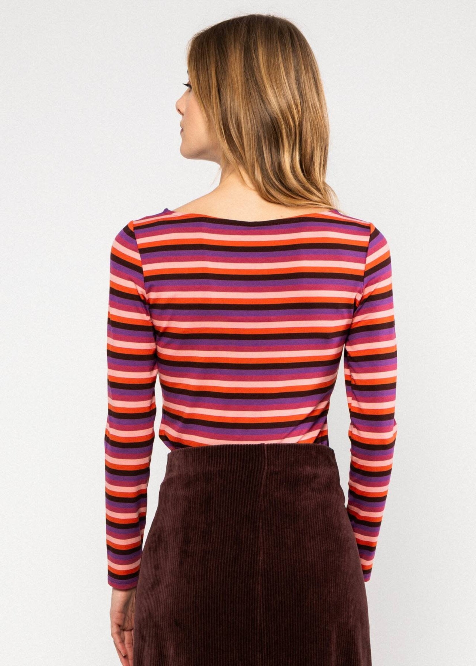 BLUTSGESCHWISTER BLUTSGESCHWISTER SWEET SAILORETTE RETRO STRIPE TOP