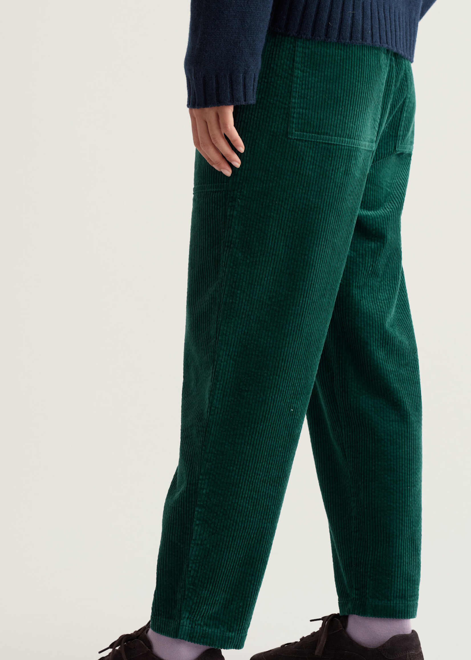 SEASALT CORNWALL SEASALT SHOLL TROUSER DARK THYME