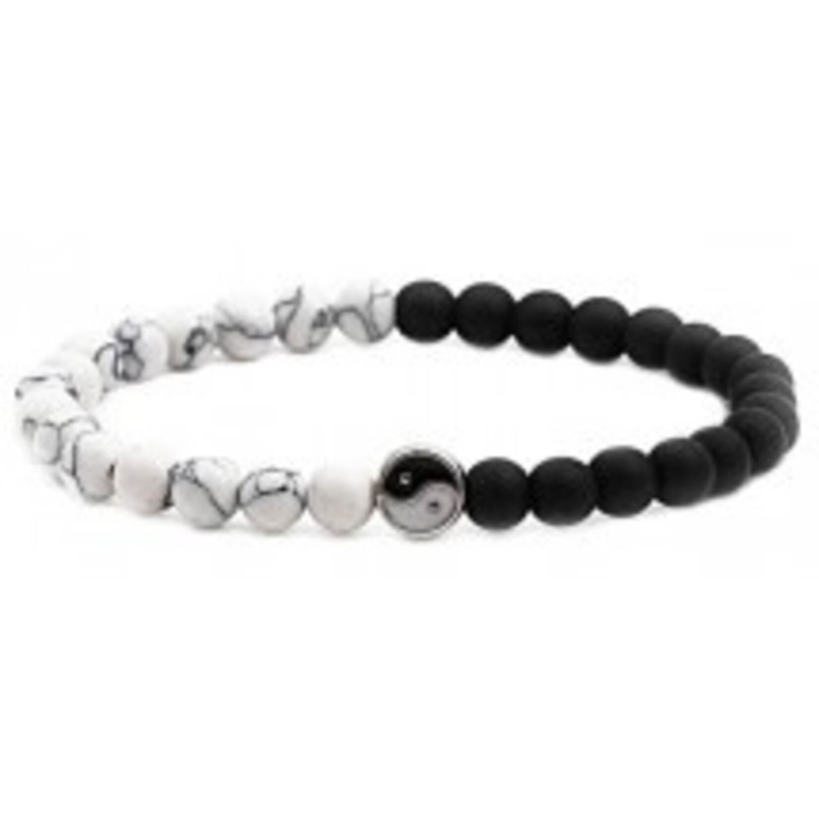 Nenzi Kralen armband natuursteen 23 kralen van 8 mm