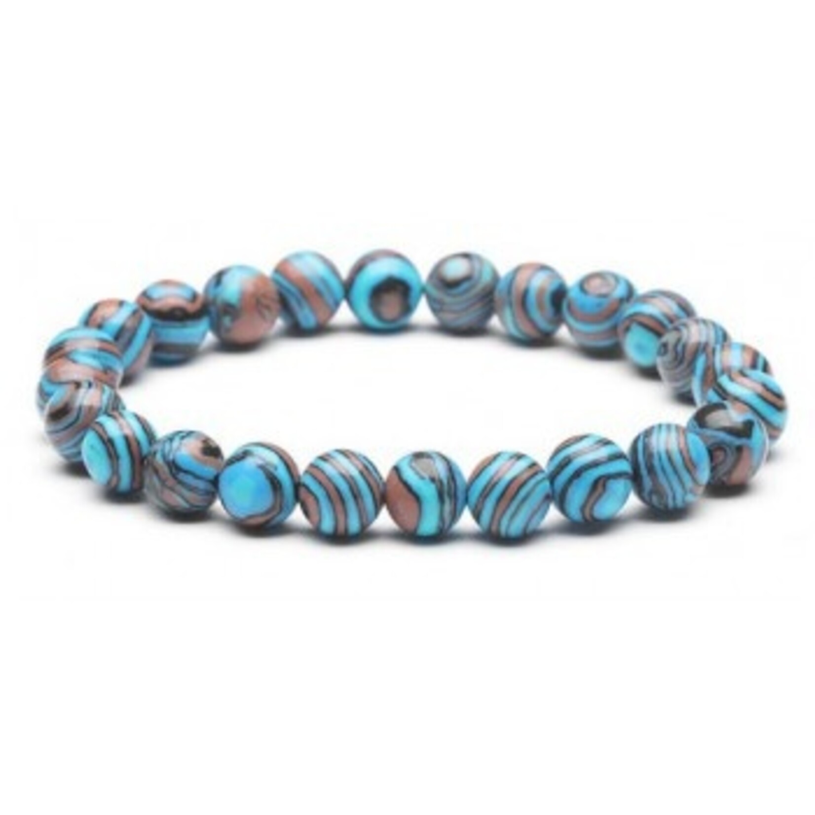 Nenzi Kralen armband natuursteen 23 kralen van 8 mm