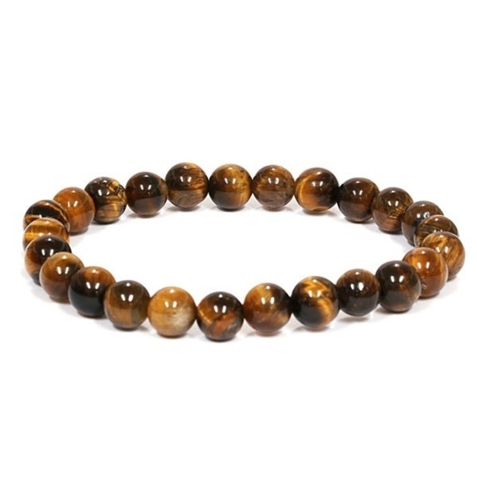 Nenzi Kralen armband natuursteen 23 kralen van 8 mm