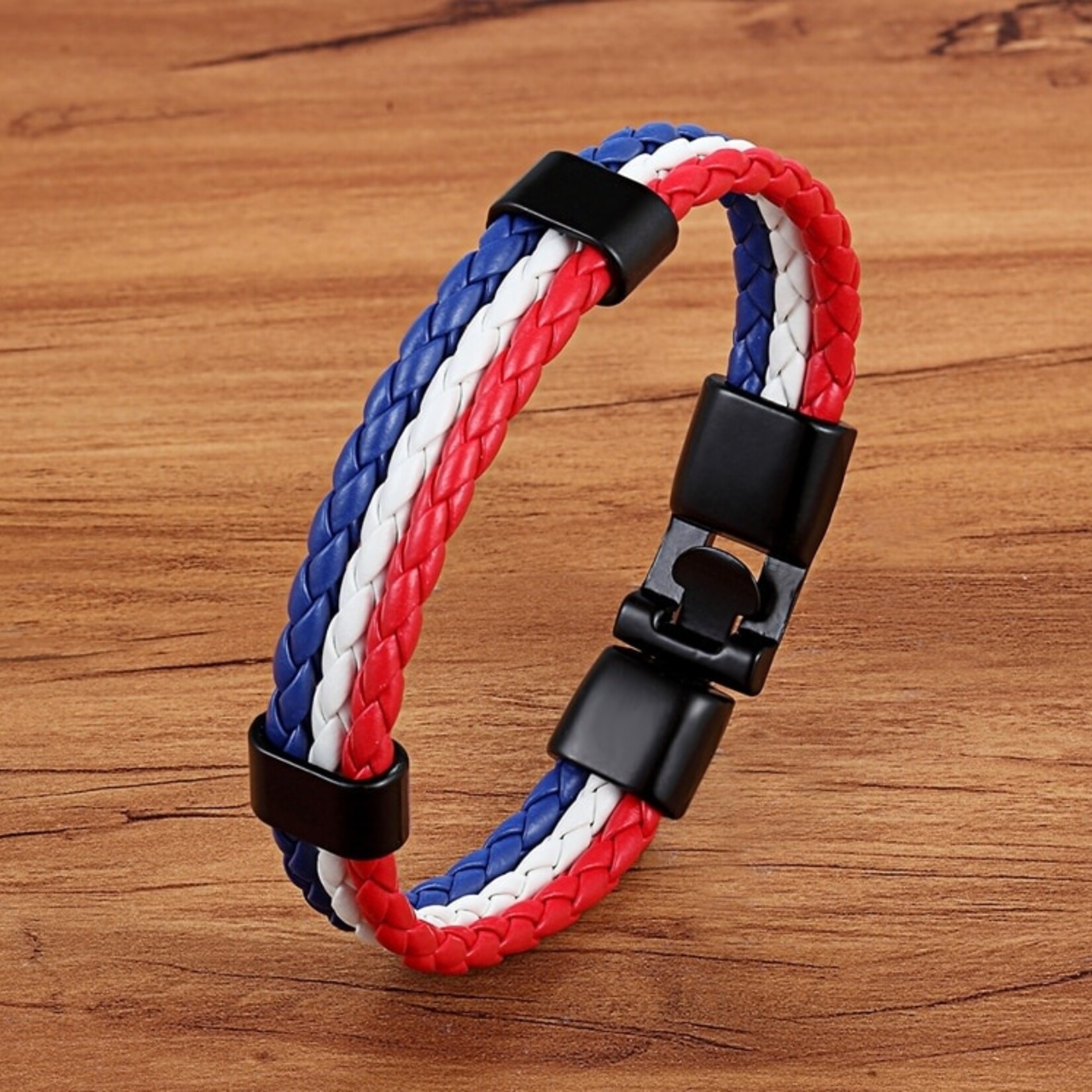 Nenzi Leren armband 12 mm  bruin rvs sluiting 21 cm