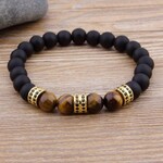 Nenzi Kralenarmband natuursteen  17 cm