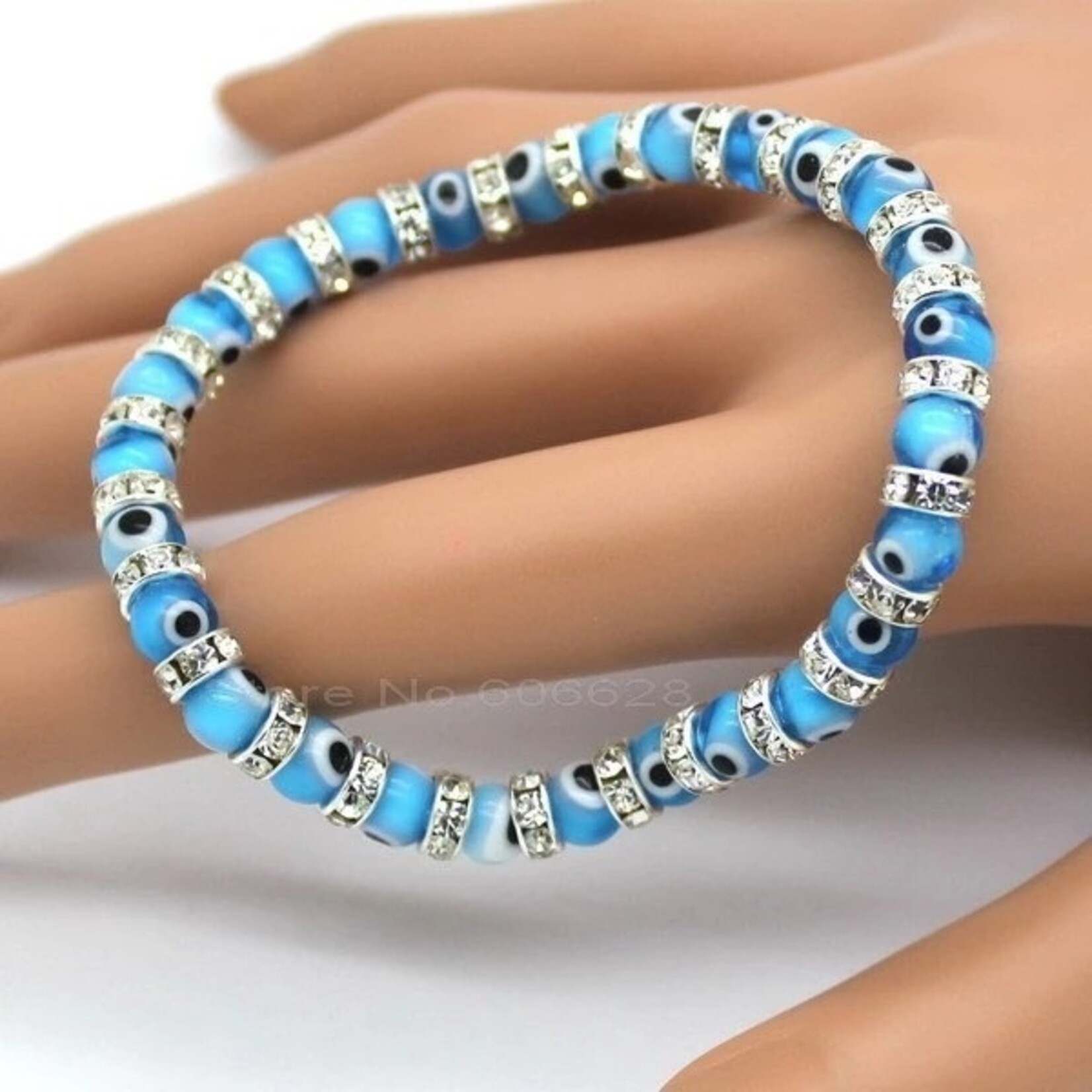 Nenzi HOT !! Evil eye charm armbanden, samengesteld uit eye glazen kralen zijn 6 mm