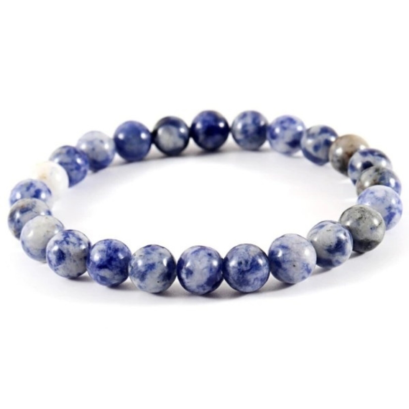 Nenzi Rekarmband color 1natuursteen 25 krale 8 mm