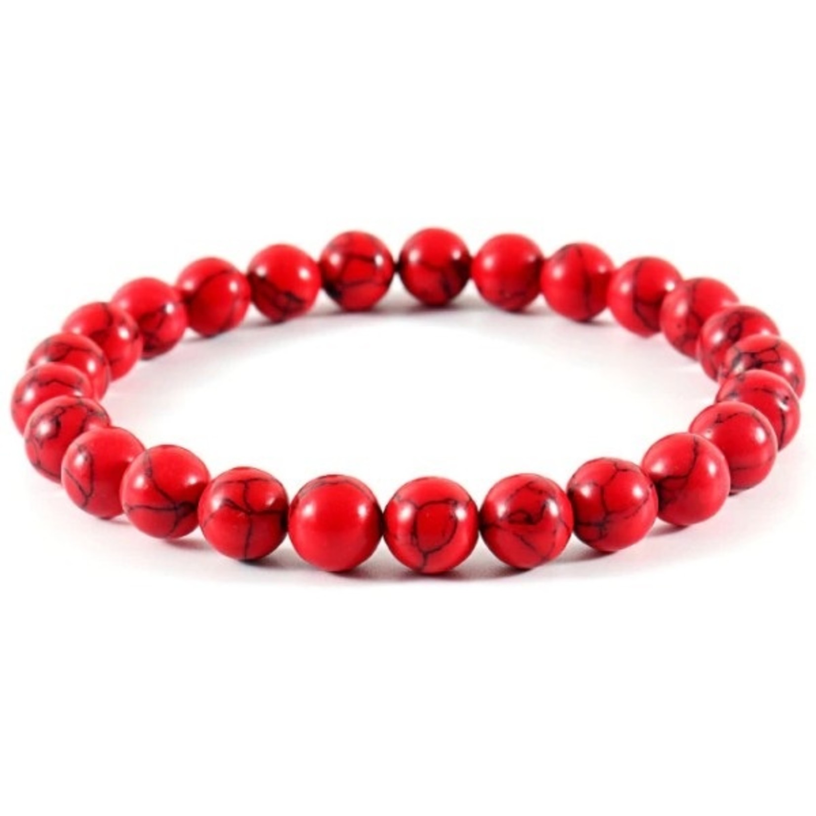 Nenzi Rekarmband 25 kralen color 3 natuursteen 8 mm