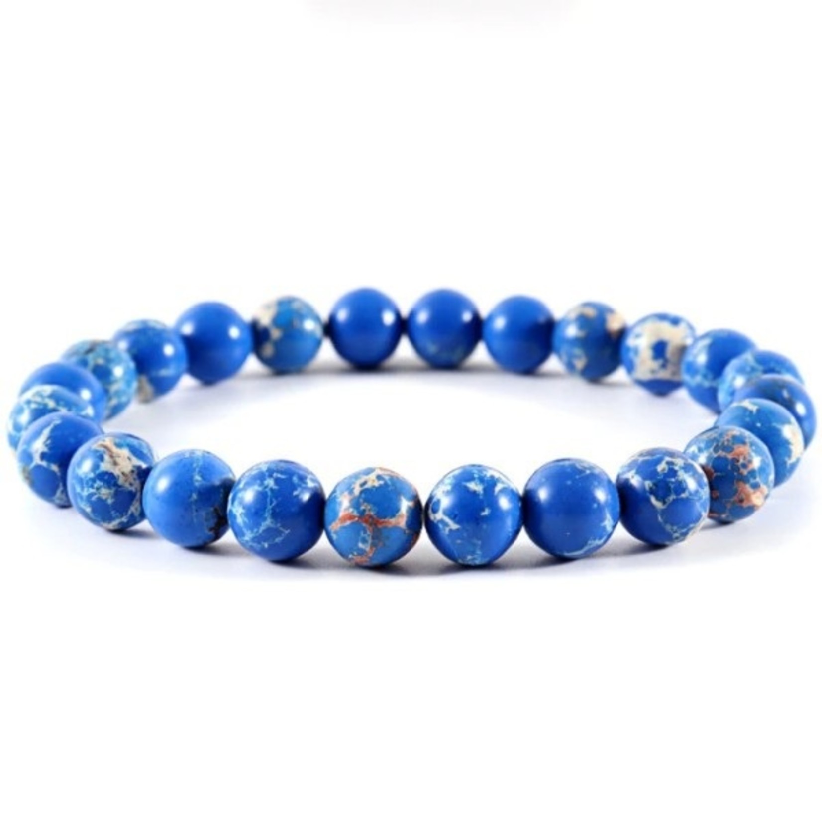 Nenzi Rekarmband color 9 natuursteen 25 kralen 8 mm