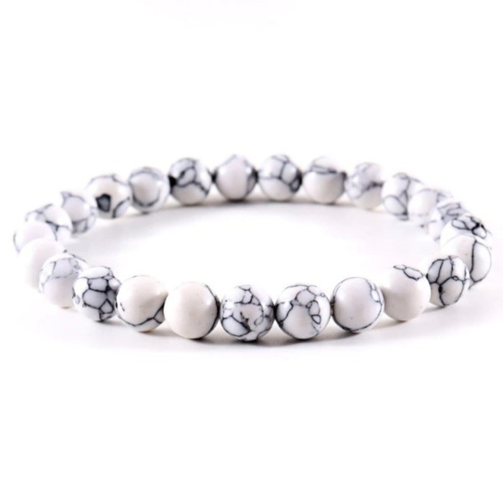 Nenzi Rekarmband color 9 natuursteen 25 kralen 8 mm