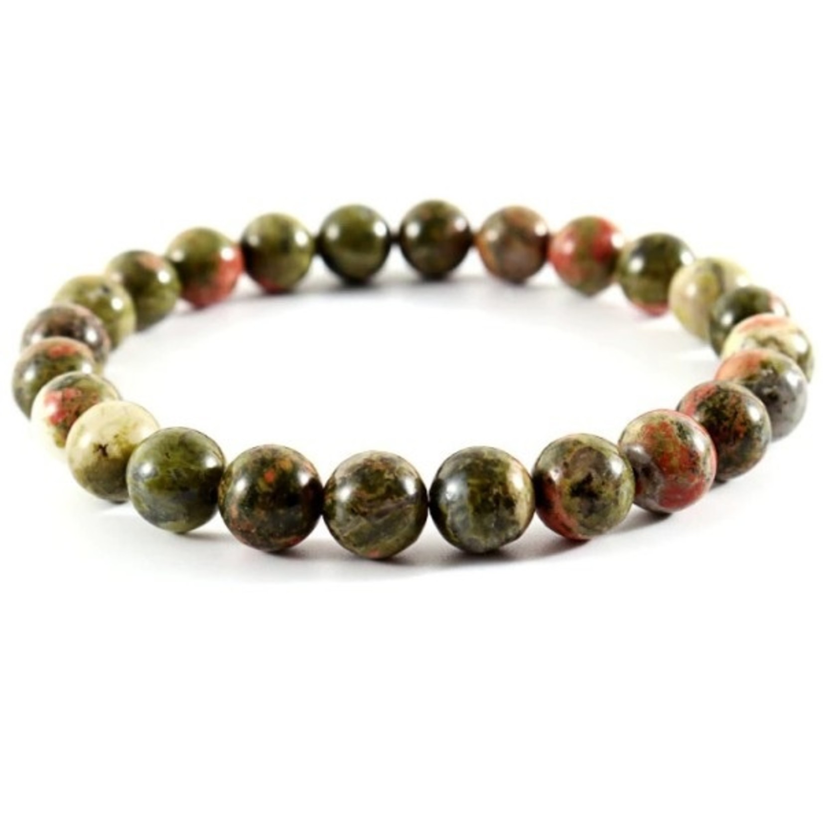 Nenzi Rekarmband color 16 natuursteen 25 kralen 8 mm