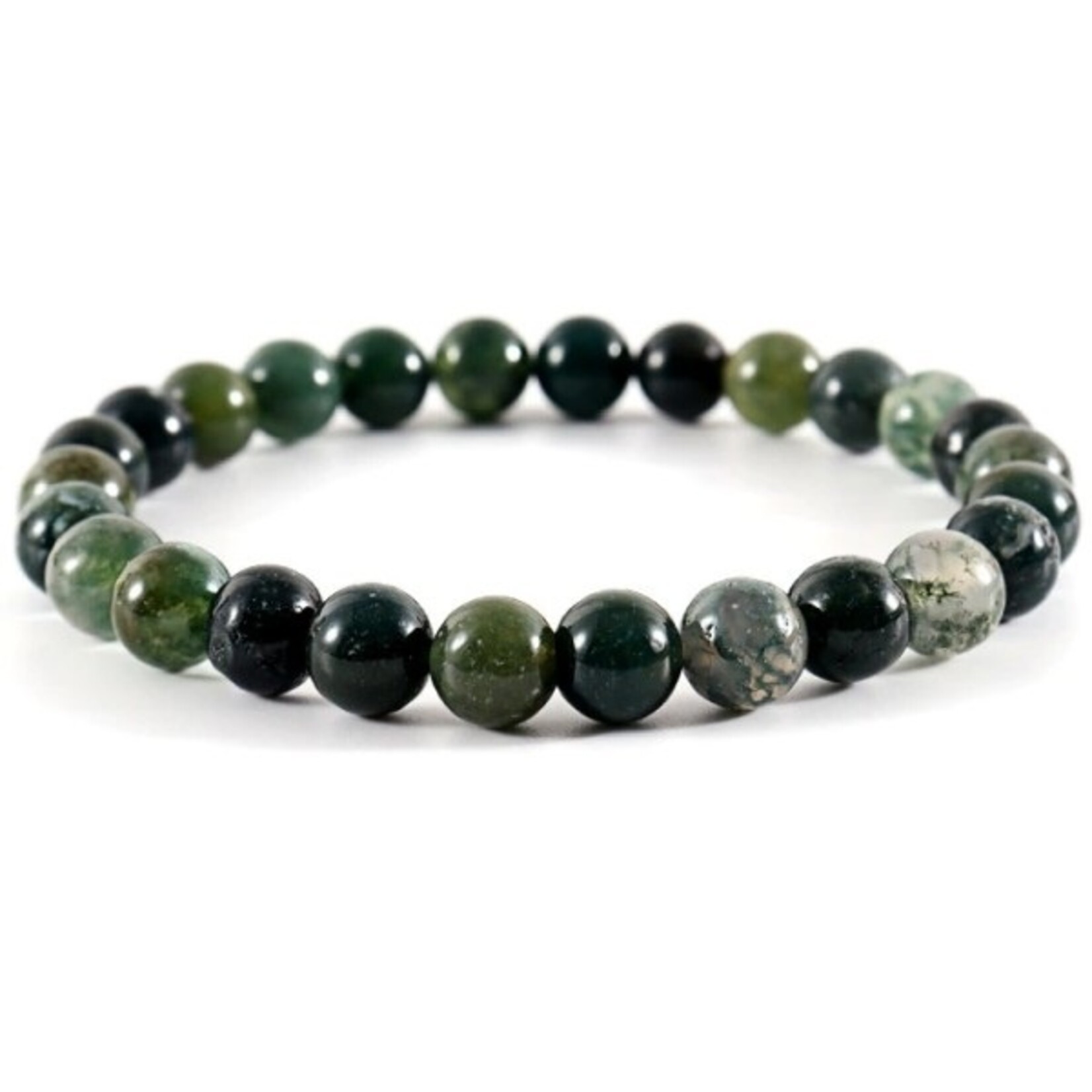 Nenzi Rekakarmband color 30 natuursteen 25 kralen      8 mm