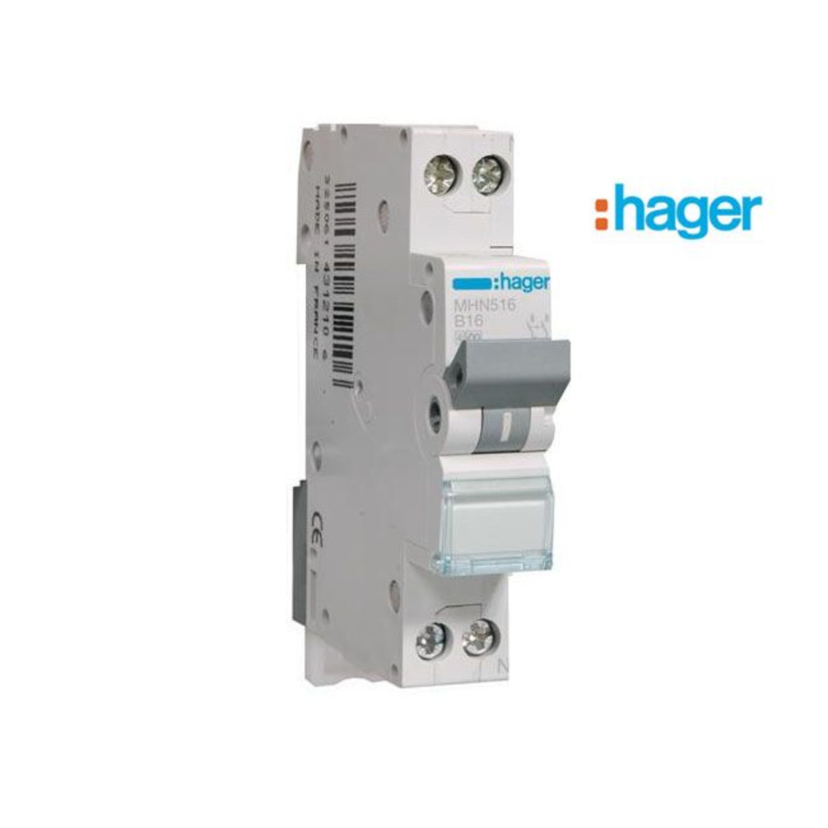 Hager Installatieautomaat 16A B 1P+N