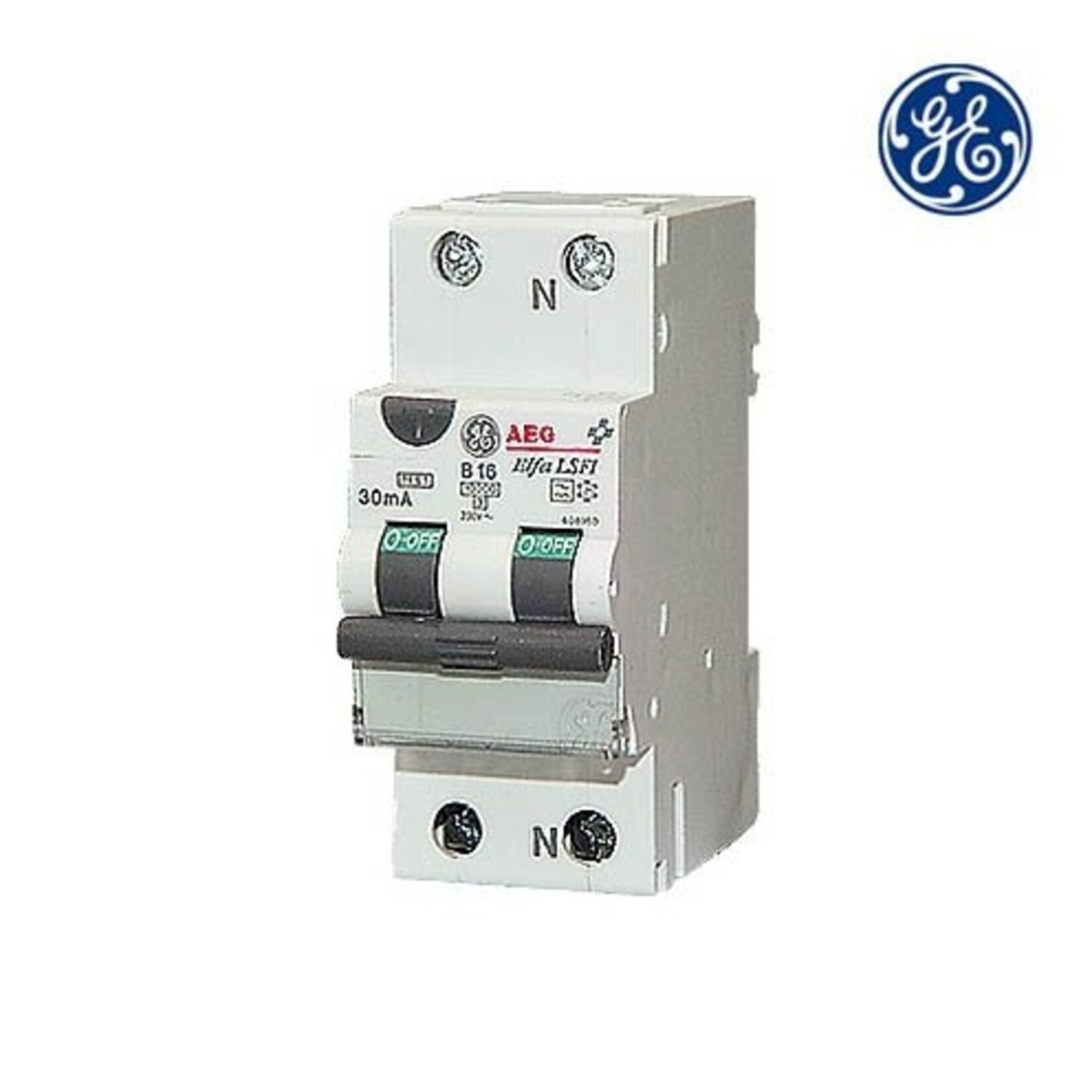 General Electric Aardlekautomaat 1P+N 16A 0,03A C-kar Type A