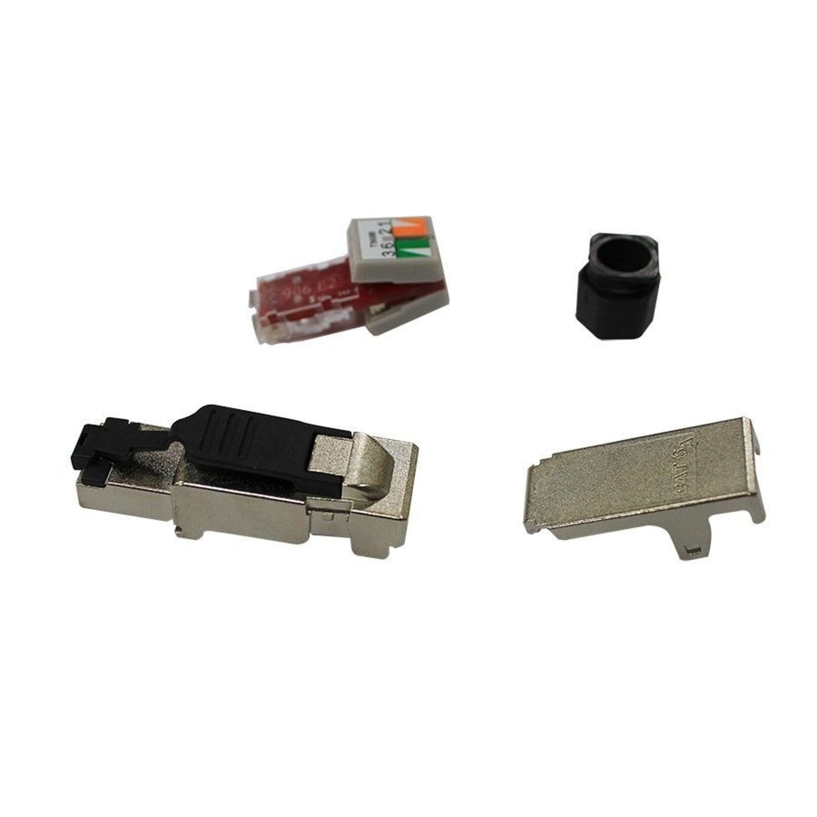 RJ45 zelfsnijdende connector CAT6A CAT7