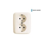 Busch-Jaeger WCD 2 voudig randaarde 20-02 EUJR-212 creme
