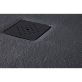 Montana douchebak 100x80 cm Antraciet - Mineraalcomposiet