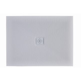 Montana douchebak 140x80 cm Wit - Mineraalcomposiet