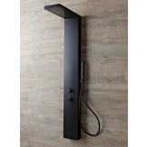 Manhattan douchezuil Zwart met ingebouwde thermostaatkraan