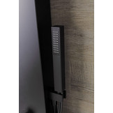 Manhattan douchezuil Zwart met ingebouwde thermostaatkraan