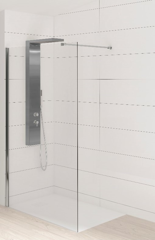 Firenze 8mm Solo douchewand 90 cm - 8 mm glas