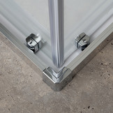 Tokyo 100x100 cm - 2 schuifdeuren hoek - 6mm glas