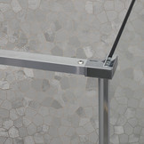 Oslo draaideur+vaste wand 120x80 cm - hoek