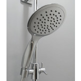 Primus douchecabine 90x90 cm schuifdeur versie laag - douchebak 9 cm