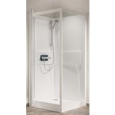 Primus douchecabine 90x90 cm draaideur versie laag - douchebak 9 cm