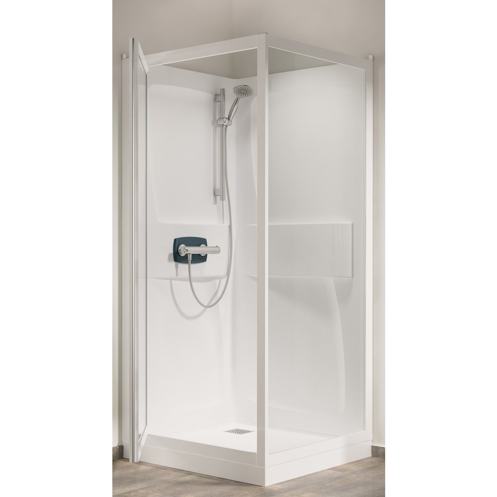 Gesloten douchecabine 80 x 80 x 225 cm Aspiran. Gesloten douchecabine