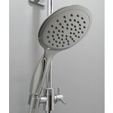 Primus douchecabine 80x80 cm schuifdeur versie laag - douchebak 9 cm