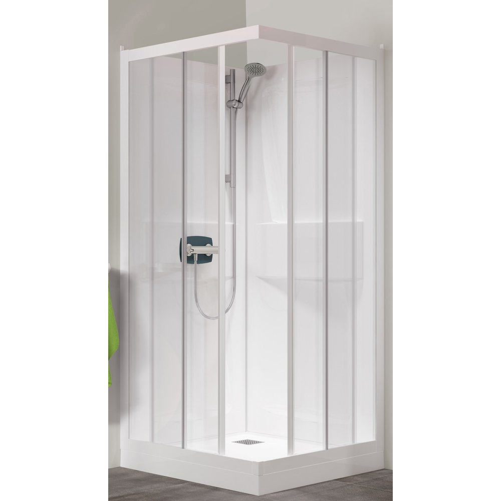 Primus douchecabine 80x80 cm schuifdeur versie laag Douchewereld