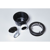 Montana douchebak 140x80 cm Wit - Mineraalcomposiet