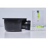 Montana douchebak 100x80 cm Antraciet - Mineraalcomposiet