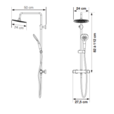 Bronx doucheset Zwart