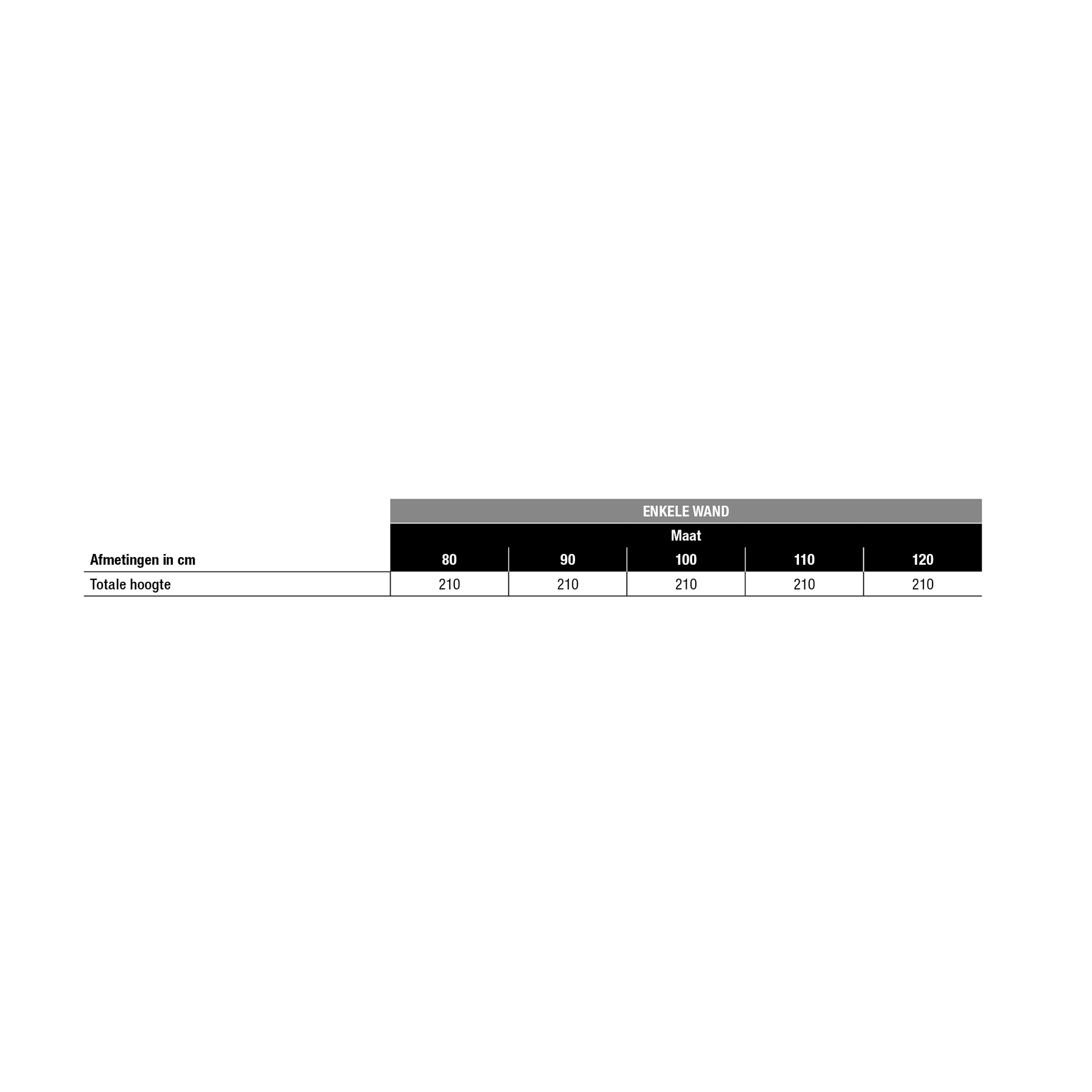 Oslo Solo douchewand zwart 100 cm Links - Walk-in douche