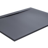 Utah douchebak 180x90 cm Antraciet mineraalcomposiet