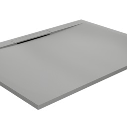 Utah douchebak 160x90 cm Steengrijs mineraalcomposiet