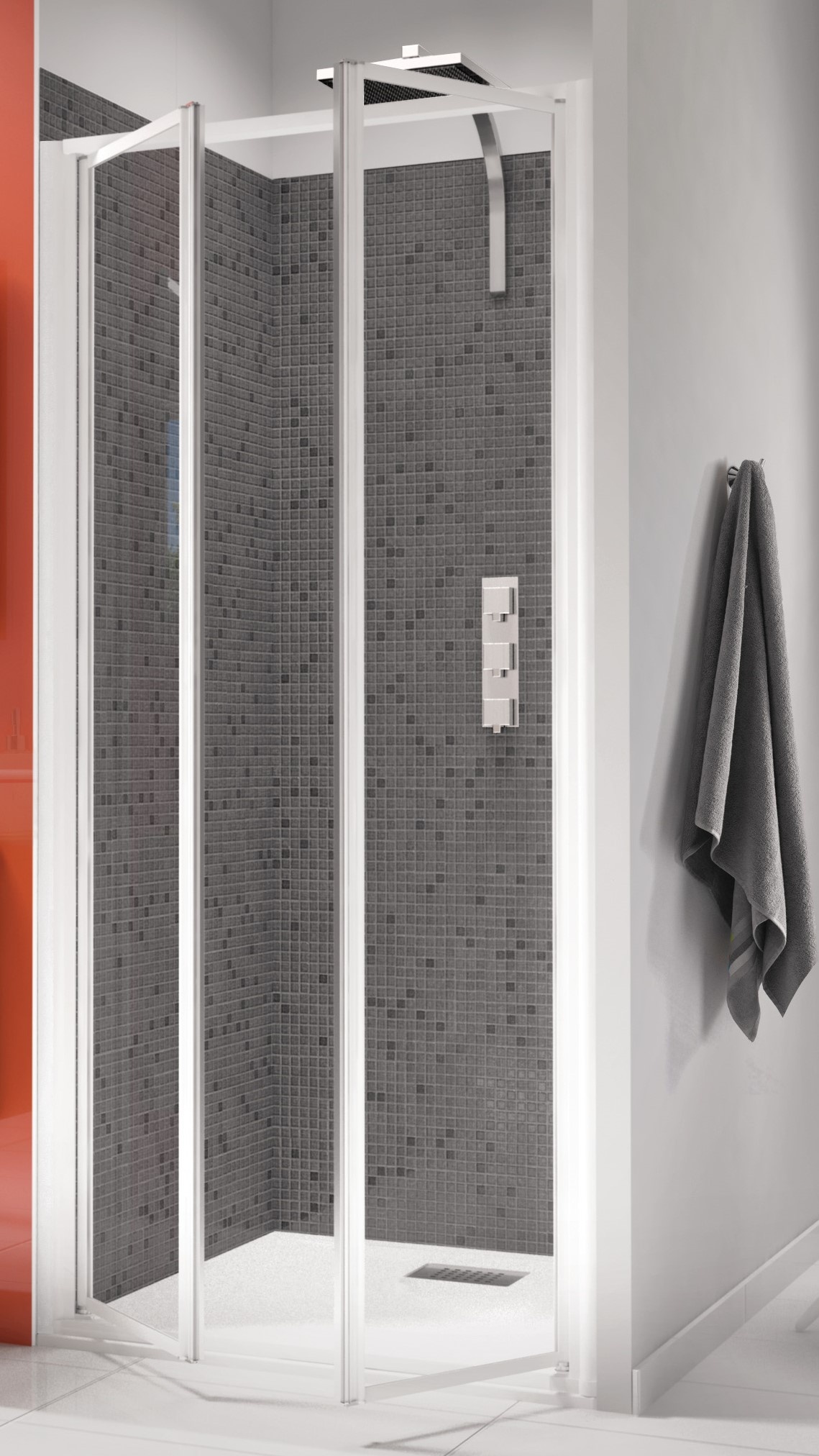 Cyprus 2 draaideuren wit 90cm