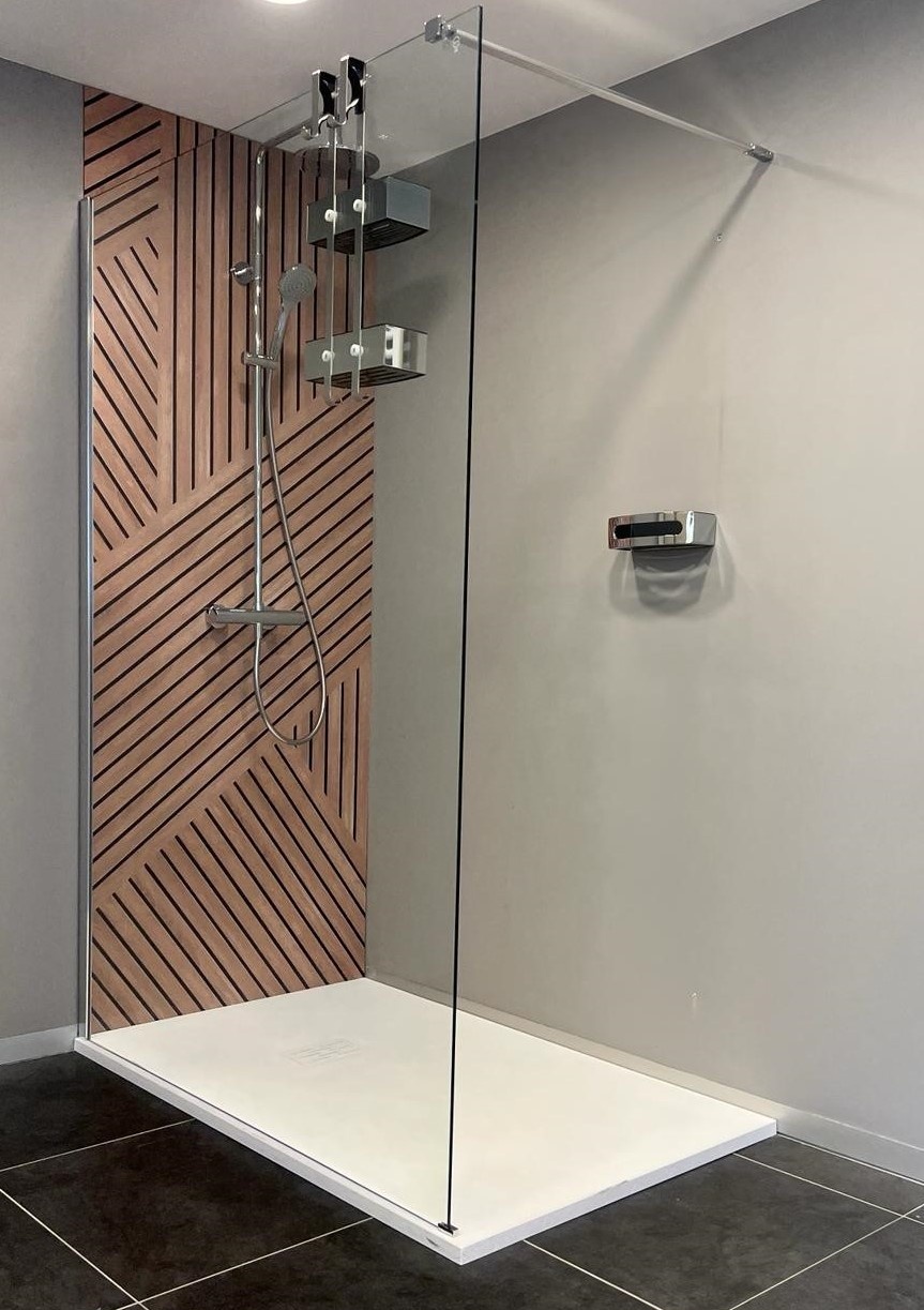 Firenze 8mm Solo douchewand 140 cm - 8 mm glas