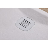 Nevada douchebak 160x80 cm Wit - Mineraalcomposiet