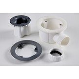 Nevada douchebak 160x80 cm Wit - Mineraalcomposiet