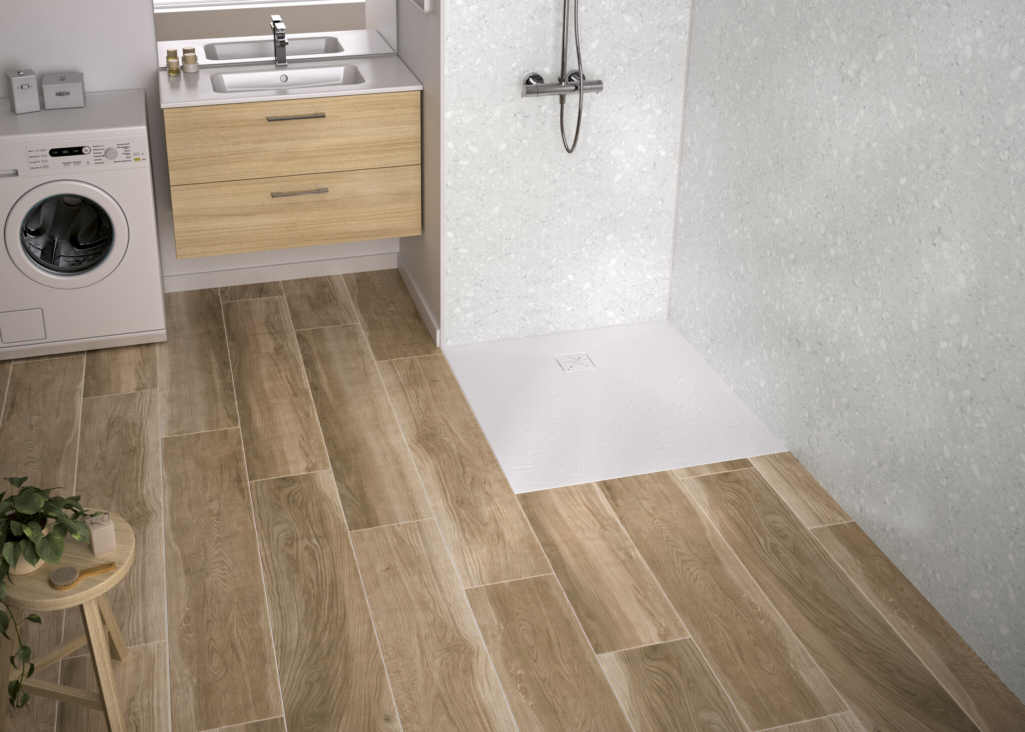 Florida douchebak SMC 90x90 cm - Wit