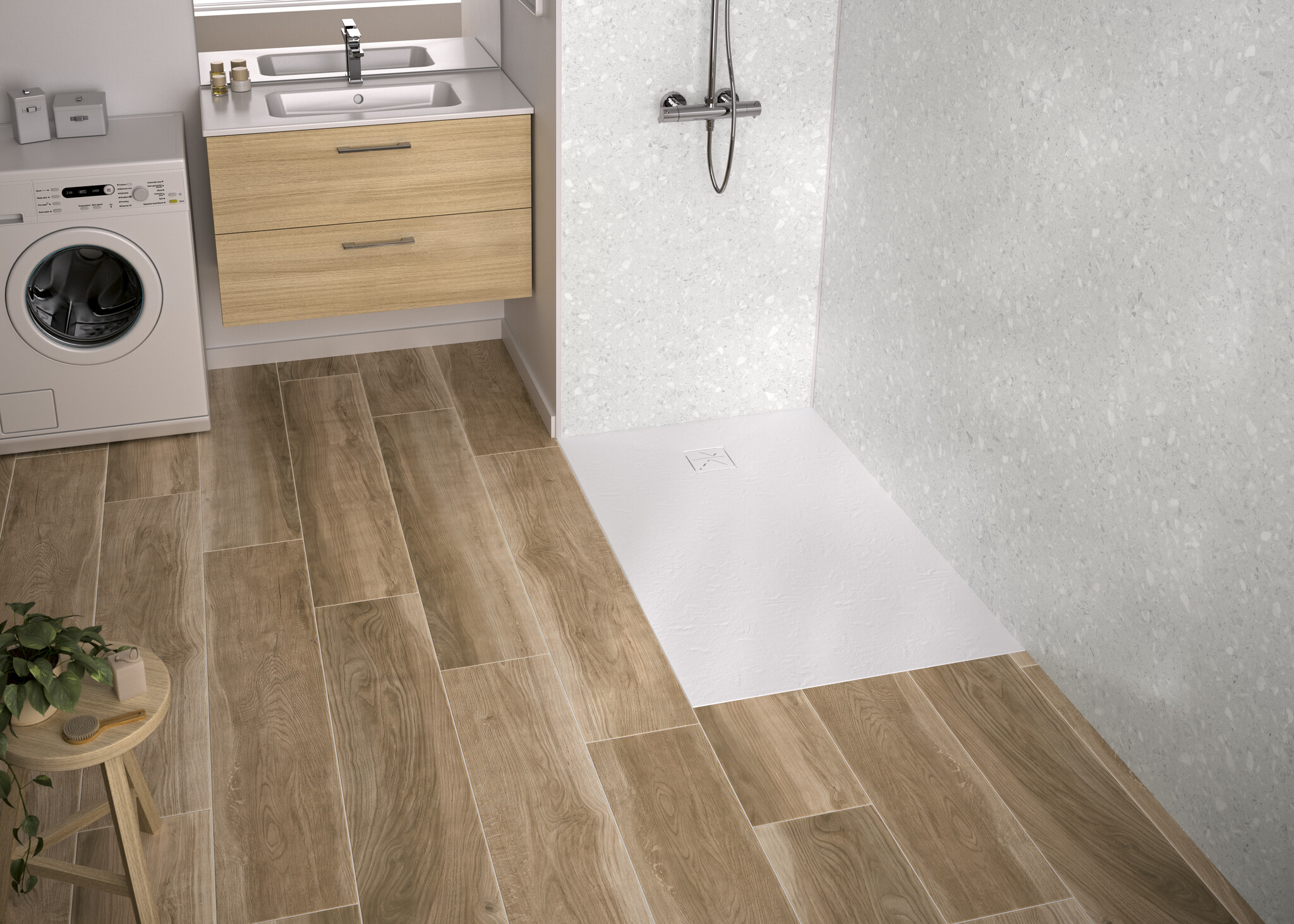 Florida douchebak SMC 120x90 cm - Wit