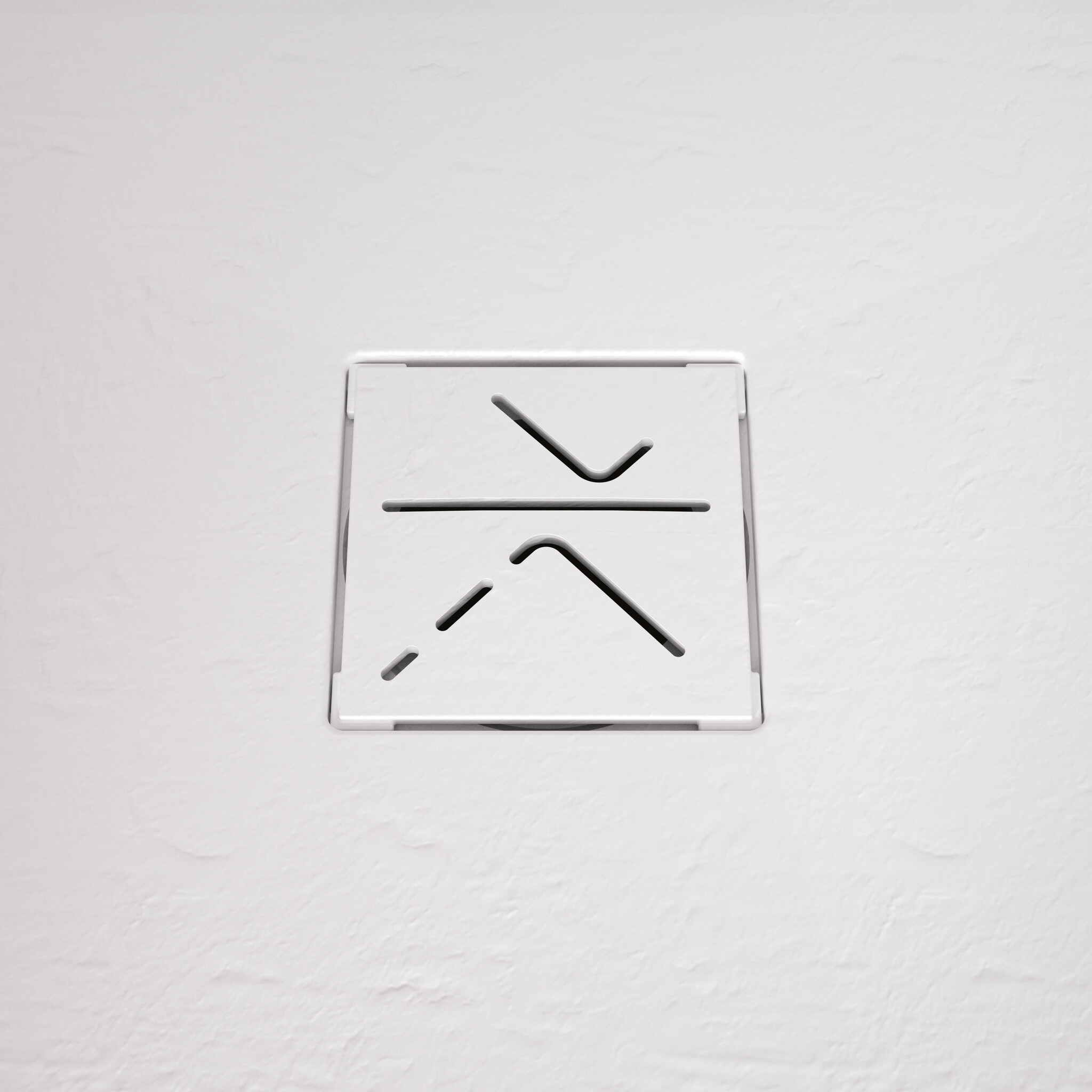 Florida douchebak SMC 140x90 cm - Wit