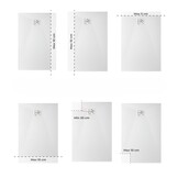 Florida douchebak SMC 160x80 cm Wit