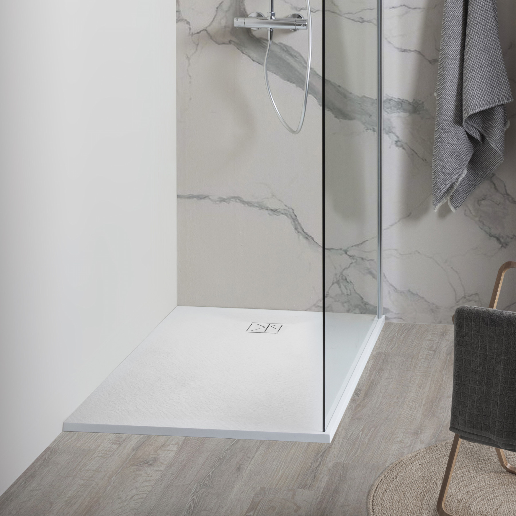 Florida douchebak SMC 160x90 cm Wit