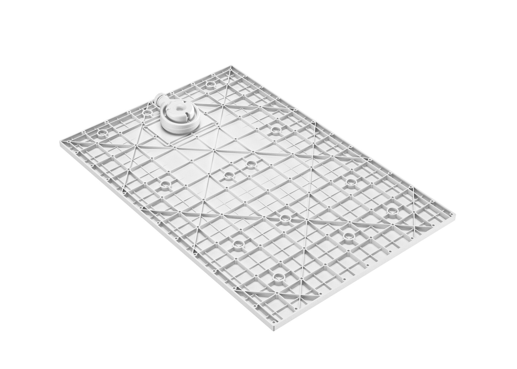 Florida douchebak SMC 180x90 cm Wit