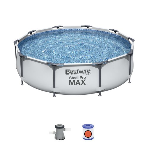 Bestway Bestway zwembad steel pro max set rond 305 Bestway Bestway zwembad steel pro max set rond 305