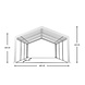 Lizzely Garden & Living Partytent 4x6m PVC met grondframe brandvertragend Lizzely Garden & Living Partytent 4x6m PVC met grondframe brandvertragend