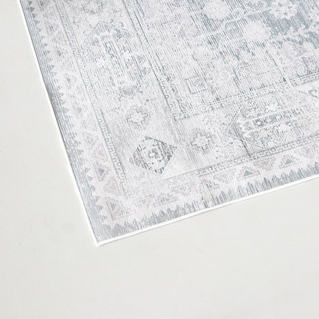 invoer markering Verscherpen Vloerkleed vintage 200x300cm wit grijs perzisch oosters tapijt -  AQ-Living.com